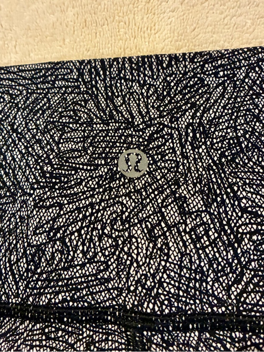 lululemon athletica Black and White Patterned Leggings